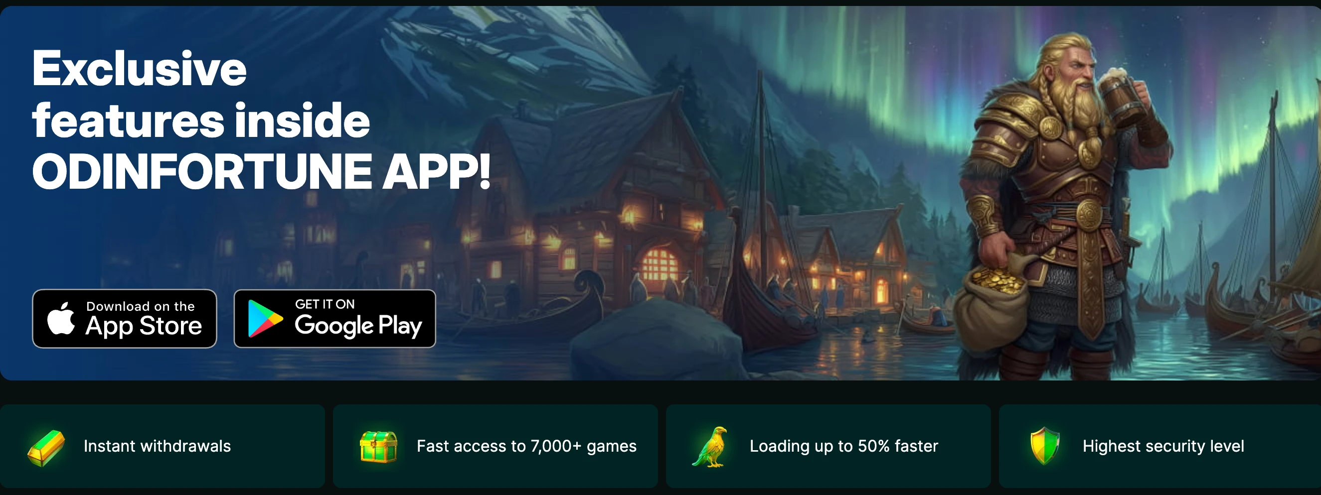 Odin Fortune mobile app